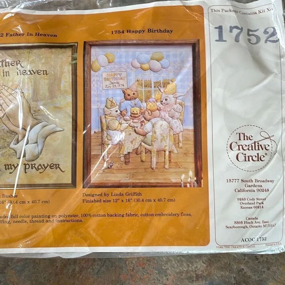 The Creative Circle 1752 Cross Stitch Kit Father In Heaven